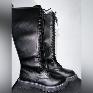 Wild pair black combat boots. Women’s size 9.5